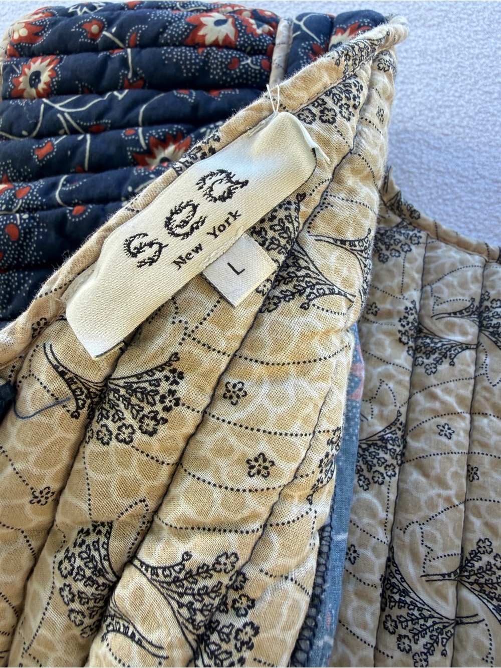 SEA New York quilted fall cottagecore boho Floral Maxi Dress pockets Ruffle - Picture 13 of 16